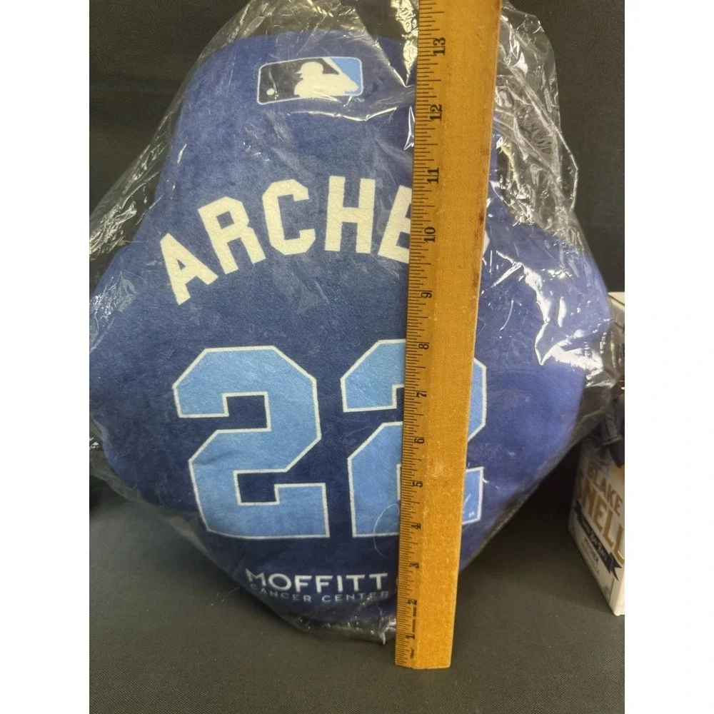 MLB Tampa Bay Rays Blake Snell Bobblehead & Chris Archer #22 Signed Pillow